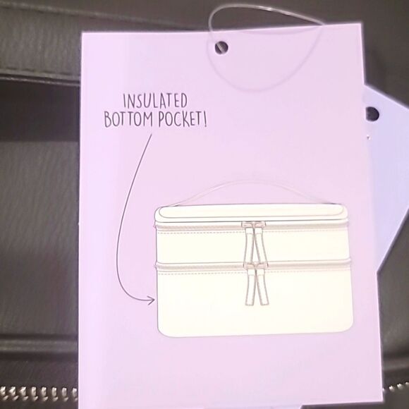 Madden Girl Rhinestone Large Cosmetic Vanity Case - Picture 7 of 8